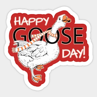 Happy goose day Sticker